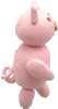 豚(ブタ)　走る　横向き